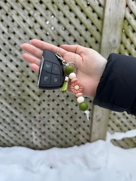 Spring Boho Keychain