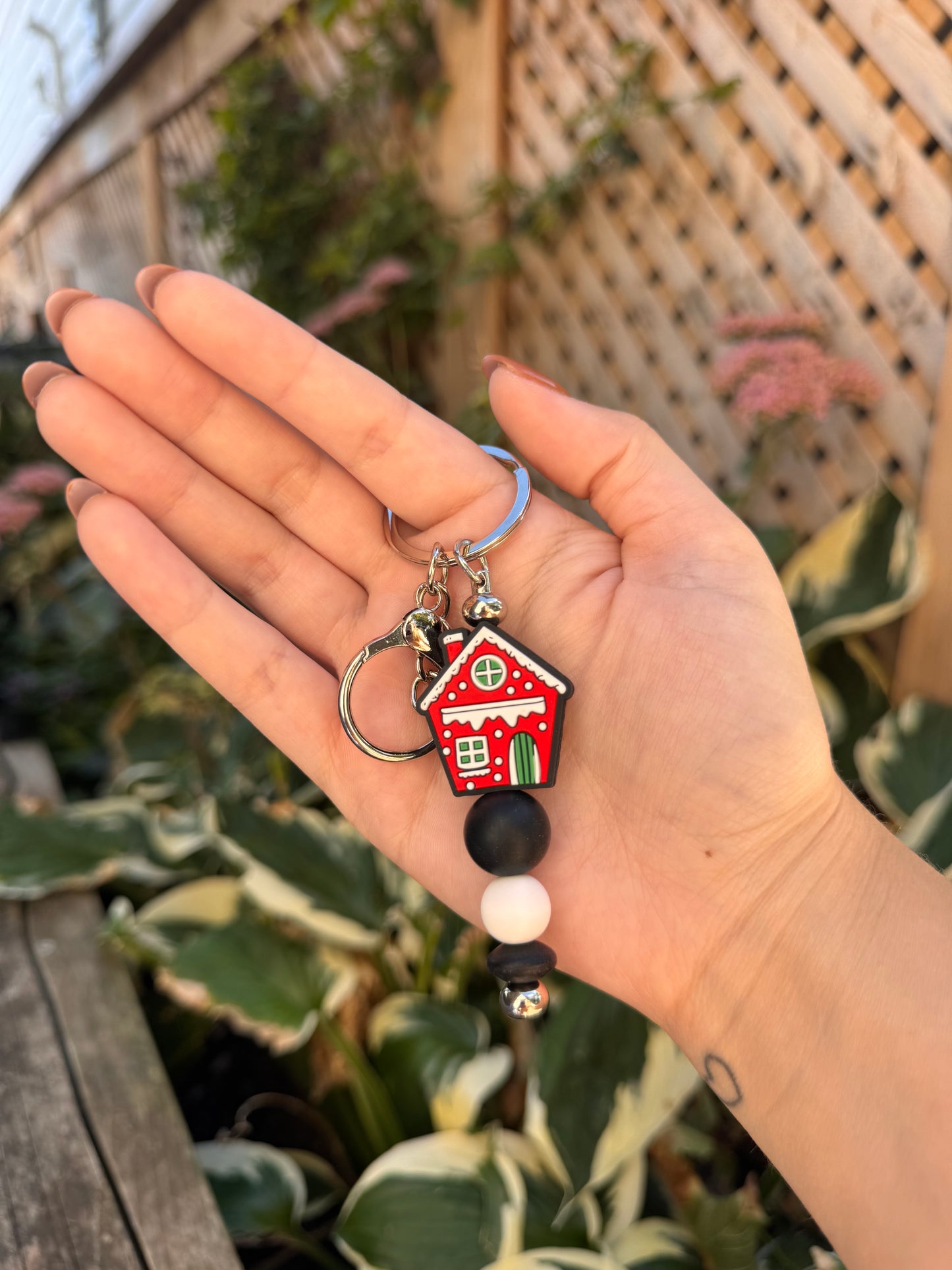 Gingerbread House Keychain