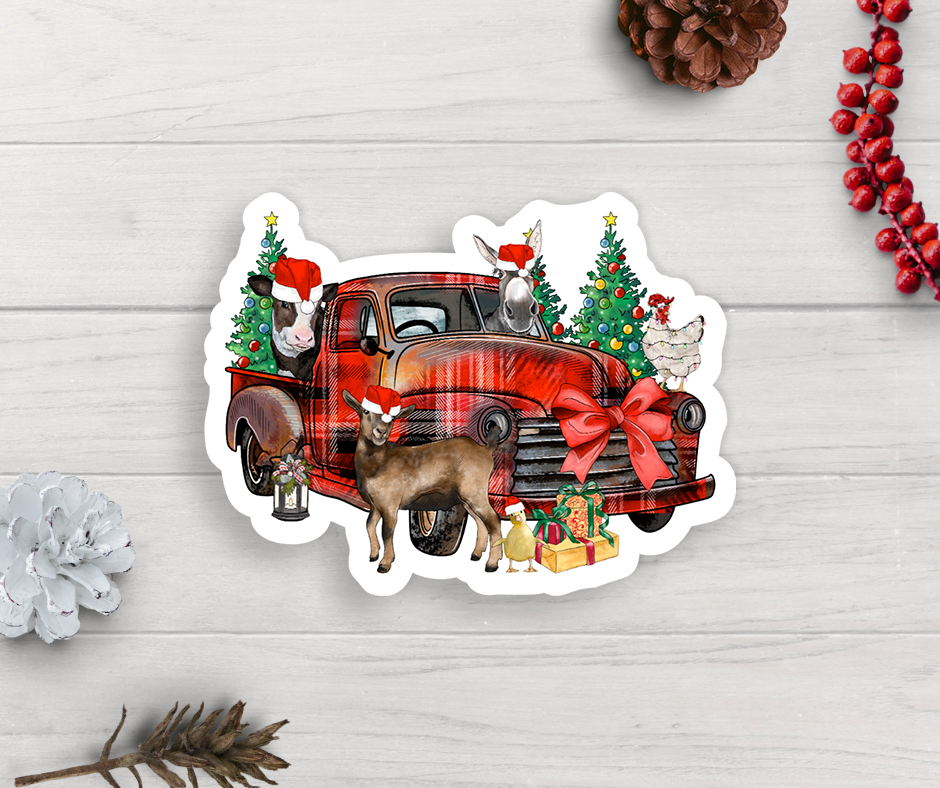 Farm Animals Vinyl Sticker