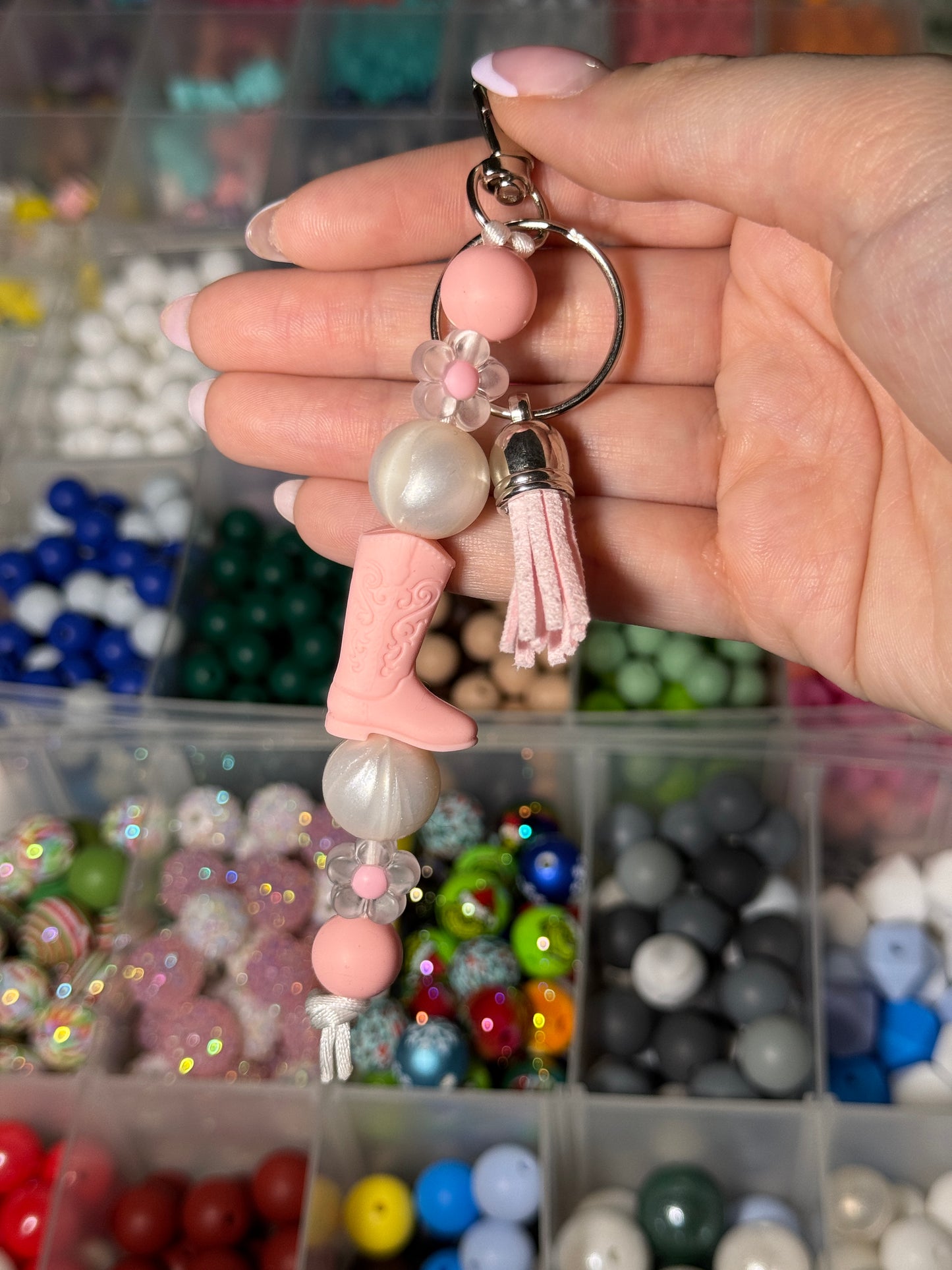 Cowgirl Boot Keychain