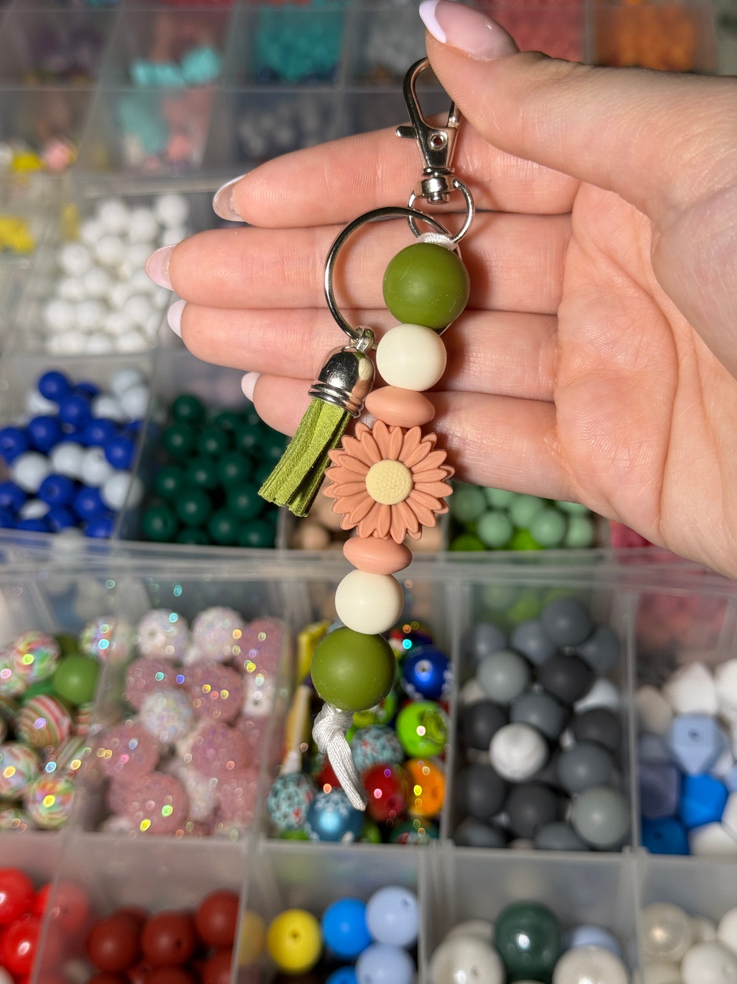 Spring Boho Keychain