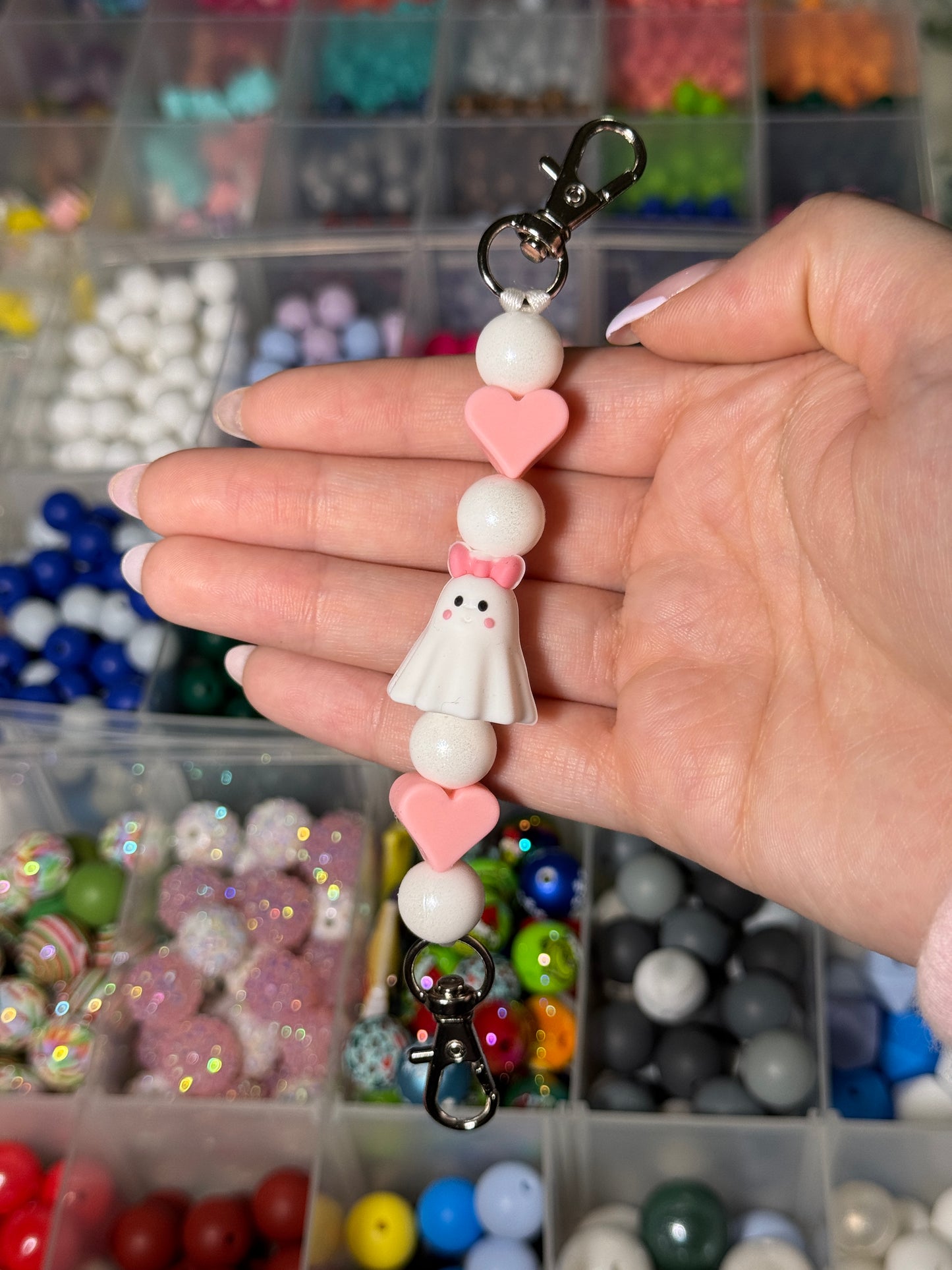 Ghost Beaded Strap for E-Reader