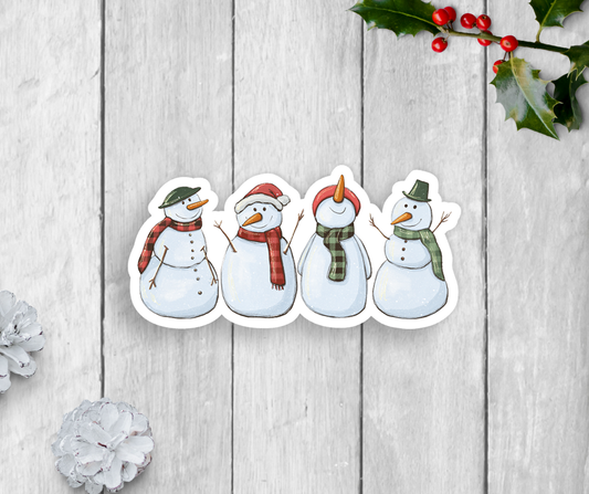 Snowmen Vinyl Sticker