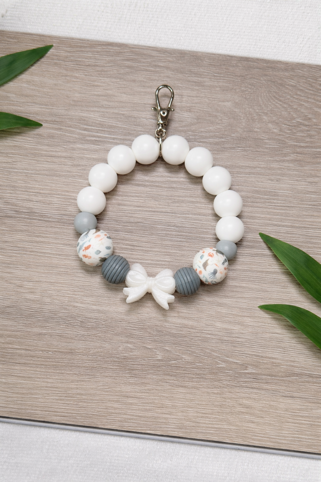 Coastal Beaded Wristlet