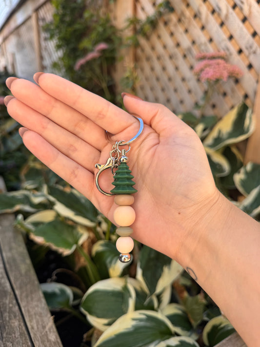 Evergreen Christmas Tree Keychain