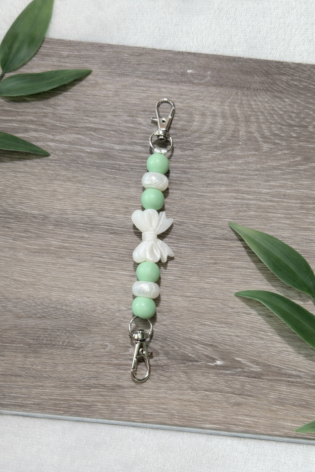 Mint Beaded Strap for E-Reader