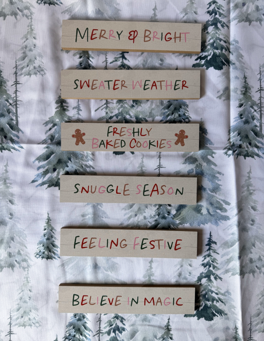 Christmas Signs 6 Different Sayings