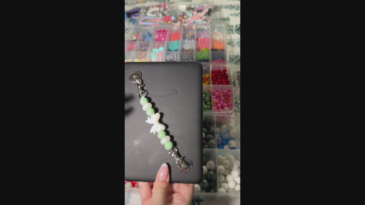 Mint Beaded Strap for E-Reader